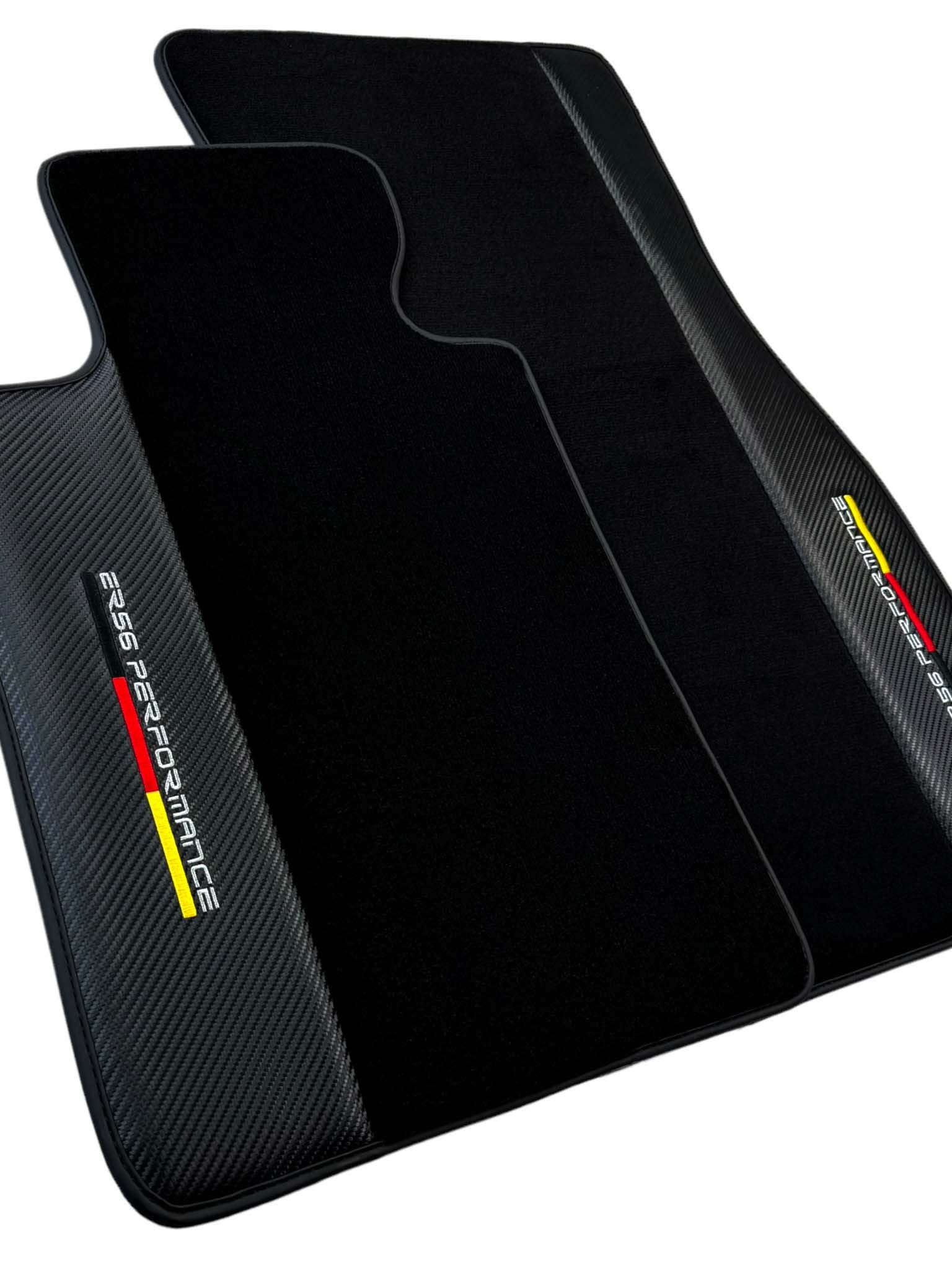 Black Floor Floor Mats For BMW M2 Series F87 | ER56 Performance | Carbon Edition
