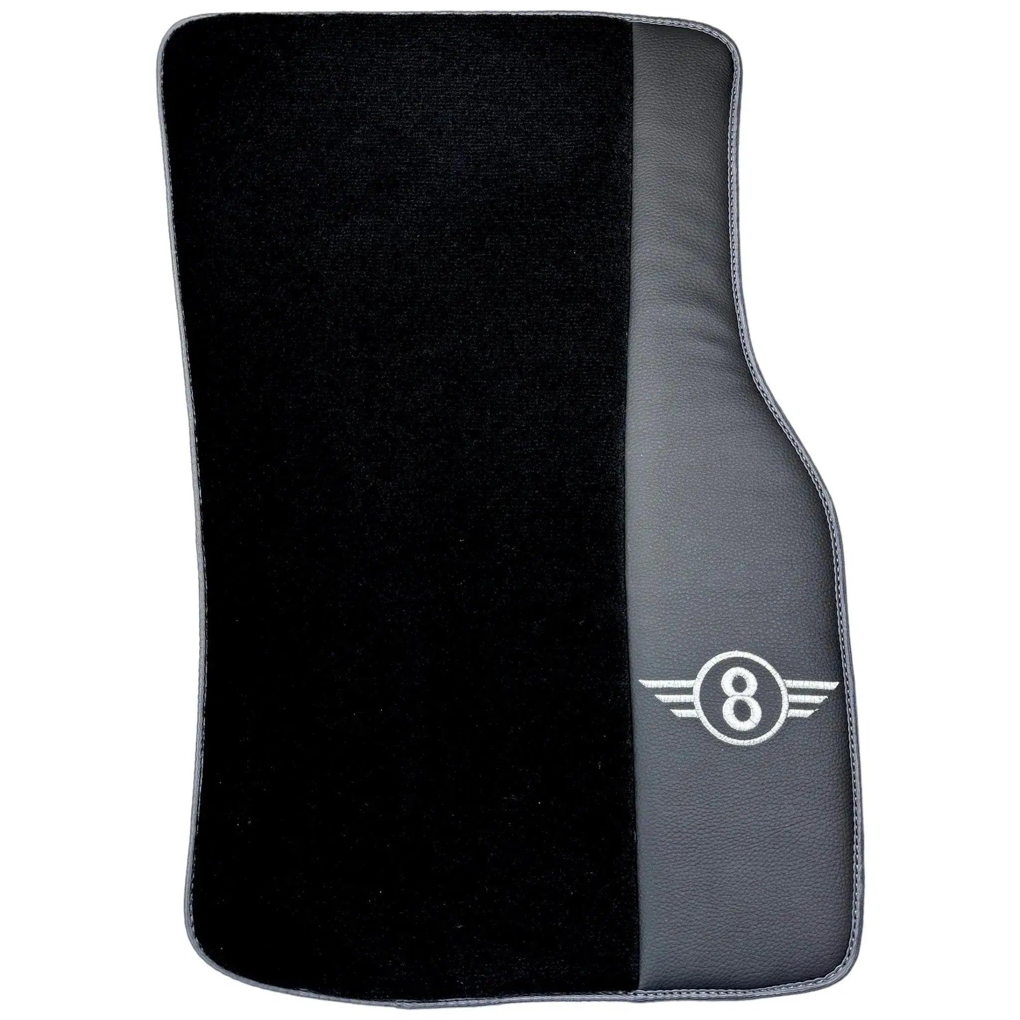 Black Floor Mats for Mini Clubman F54 (2015-2019) | Gray Trim - AutoWin