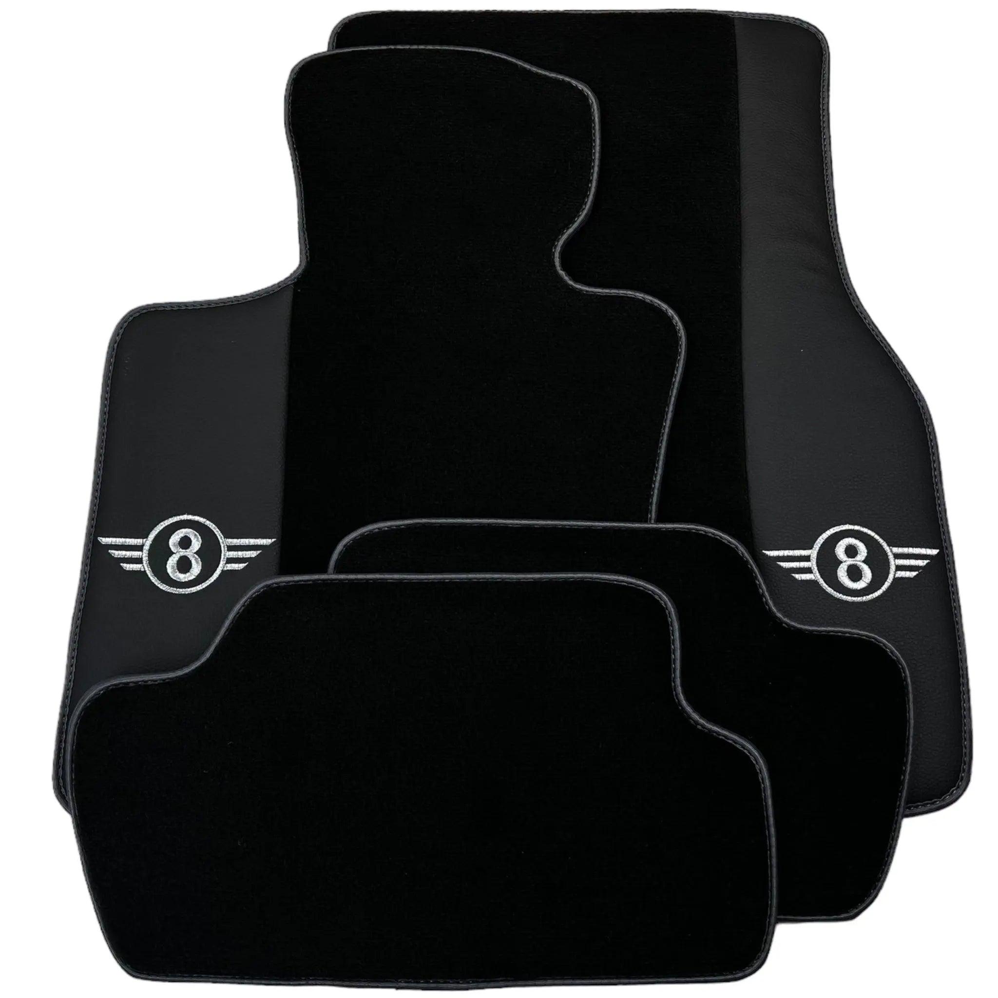 Black Floor Mats for Mini Clubman F54 (2019-2023) | Gray Trim - AutoWin