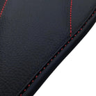 Black Leather Floor Mats For Mercedes Benz C-Class CL203 Coupe (2000-2008) | ER56 Design - AutoWin