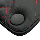 Black Leather Floor Mats For Mercedes Benz C-Class S203 Estate (2001-2007) | ER56 Design - AutoWin