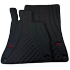 Black Leather Floor Mats For Mercedes Benz C-Class W203 Sedan 4Matic (2000-2007) | ER56 Design - AutoWin