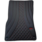 Black Leather Floor Mats For Mercedes Benz C-Class W203 Sedan 4Matic (2000-2007) | ER56 Design - AutoWin