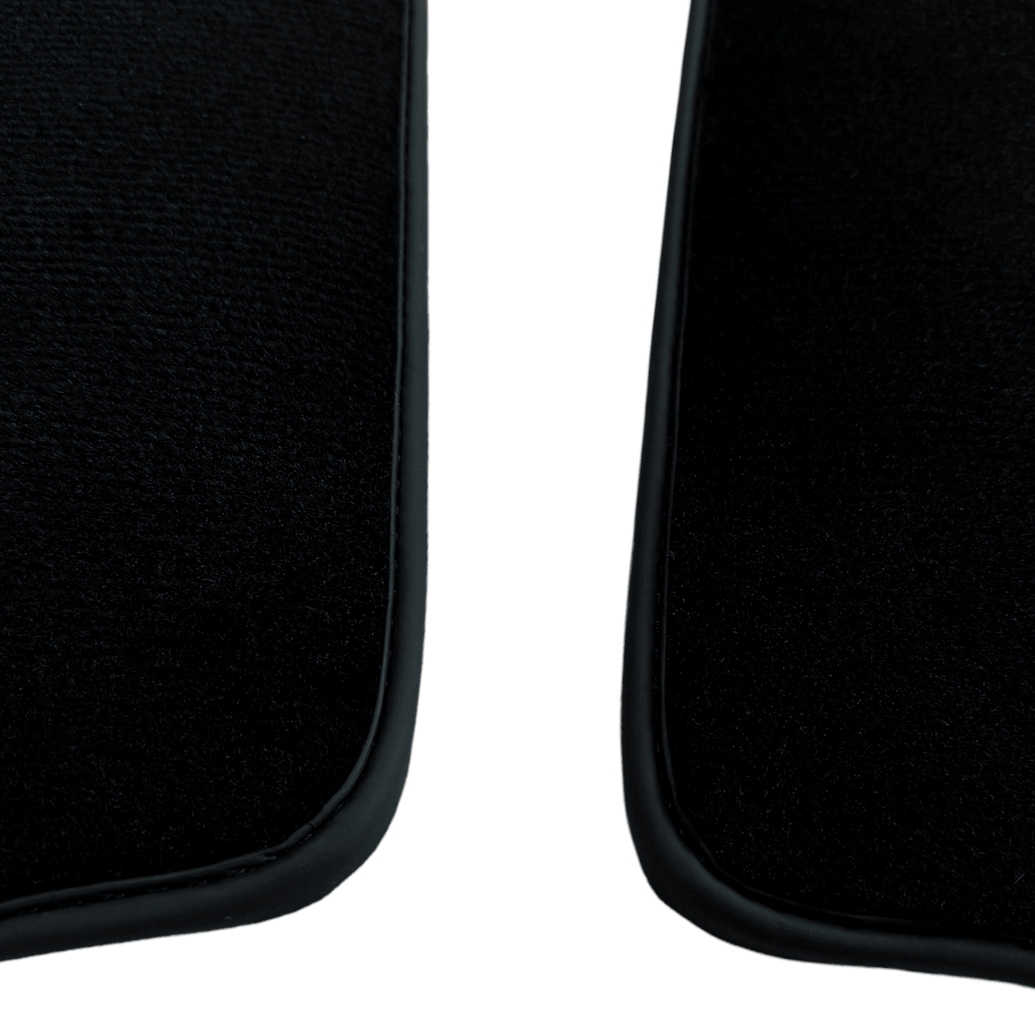 Black Floor Mats For Ferrari 456 (1992-2003) Italian Edition with Leather - AutoWin