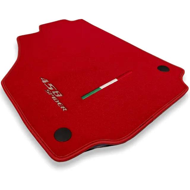 Floor Mats For Ferrari 458 Spider 2012-2015 Red Autowin Brand Italian Edition - AutoWin