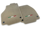 Floor Mats For Ferrari 488 2015-2022 Beige Autowin Brand Italian Edition - AutoWin