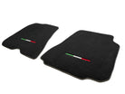 Floor Mats For Ferrari 812 Superfast Black Tailored Carpets With Italian Emblem - AutoWin