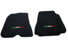 Floor Mats For Ferrari 812 Superfast Black Tailored Carpets With Italian Emblem - AutoWin