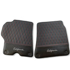 Floor Mats For Ferrari California Convertible 2008-2014 Leather Carbon Edition - AutoWin