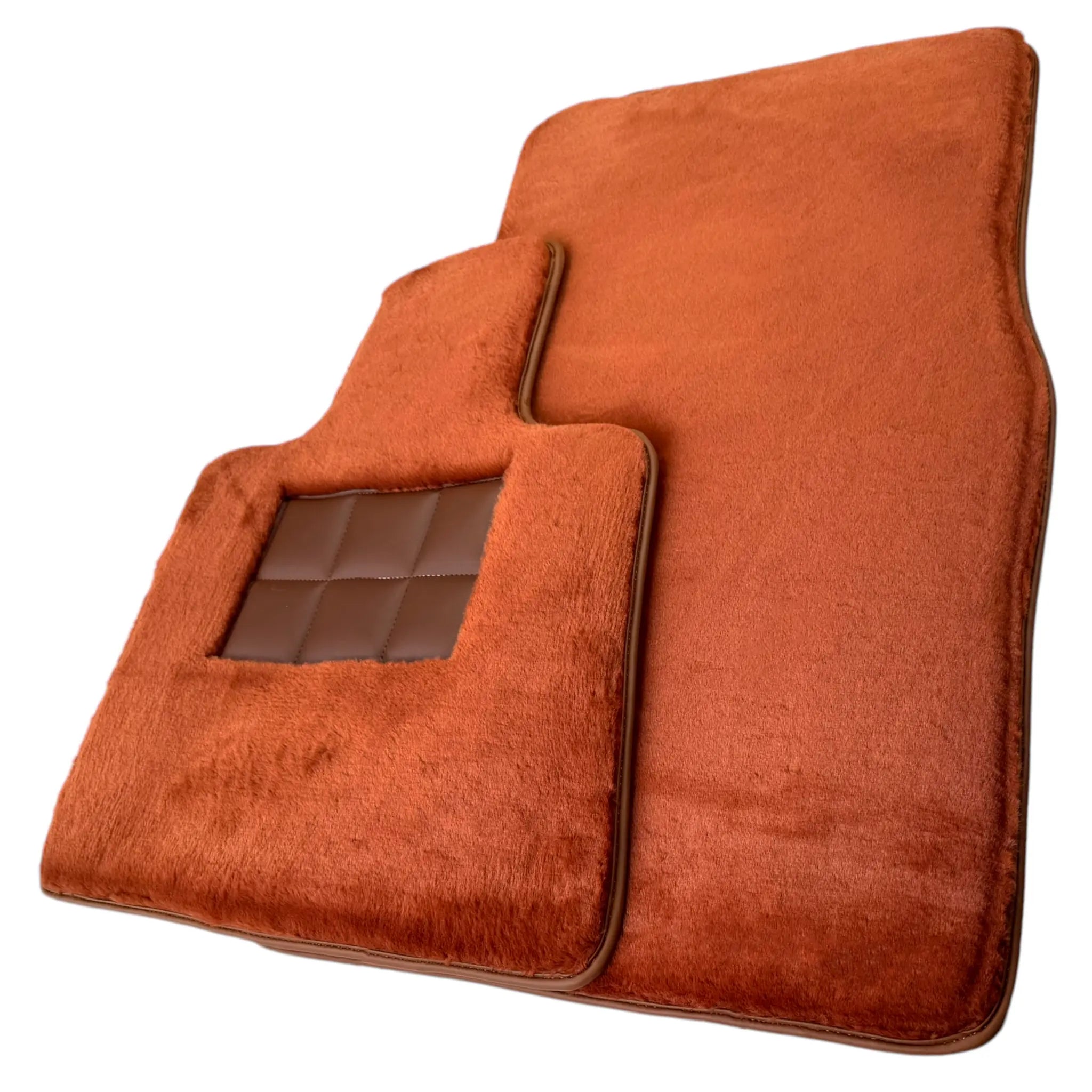 Ginger Color Sheepskin Floor Mats for Rolls-Royce Spectre (2023-2024)