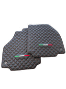 Leather Floor Mats For Ferrari 458 Spider 2012-2015 Black - AutoWin