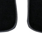 Black Floor Mats for Mini Cooper / One Electric (2020-2023) with Gray Trim - AutoWin