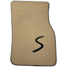 Beige Floor Mats for Mini Cooper / One F56 3-Doors (2014-2023) - AutoWin