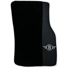 Black Floor Mats for Mini Cooper / One R53 (2001-2007) Cooper S with Leather | White Trim