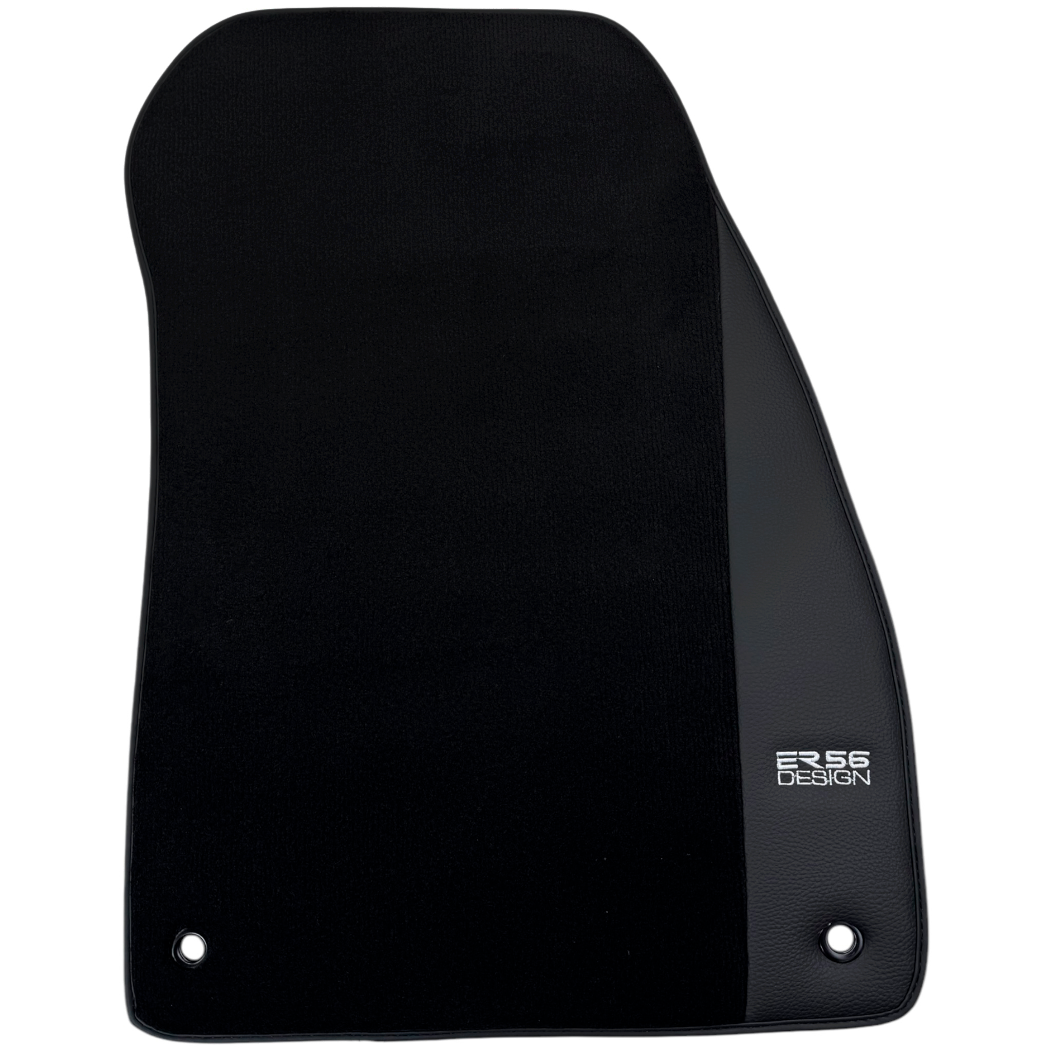 ER56 Design Black Floor Mats for Chevrolet Malibu Sedan (2008-2012) with Leather - AutoWin