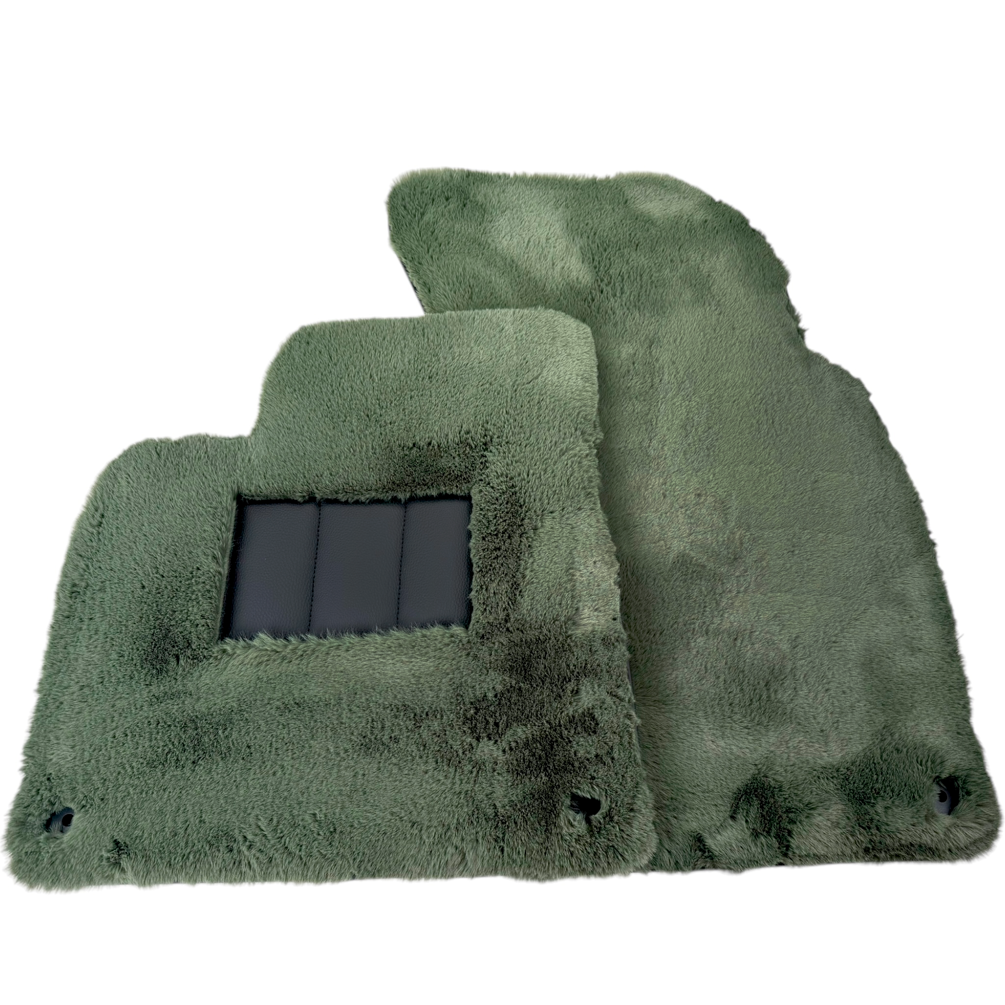 Genuine Light Green Sheepskin Floor Mats Bentley Arnage (1998-2009)