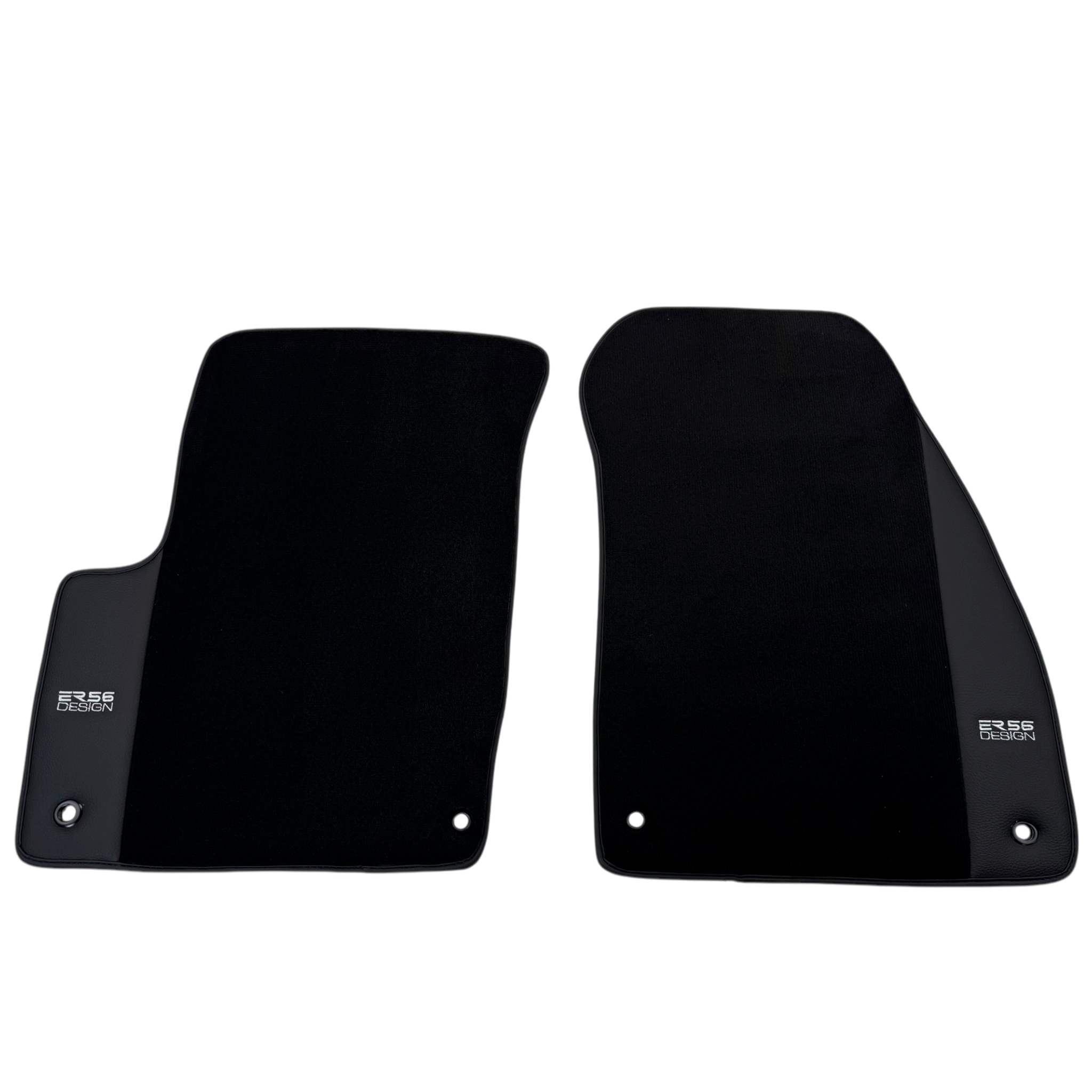 ER56 Design Black Floor Mats for Jeep Wrangler JL (2020-2024) 5 Doors 4xe Leather - AutoWin