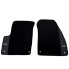 ER56 Design Black Floor Mats for Chevrolet Captiva C100 7-Seater (2006-2011) with Leather - AutoWin