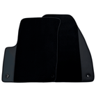 Black Floor Mats for Jeep Cherokee XJ (1984-2001) with Leather | AutoWin - AutoWin