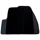 Black Floor Mats for Jeep Renegade Plug-in Hybrid (2020-2024) Co Driver with Fixing System with Leather | AutoWin - AutoWin