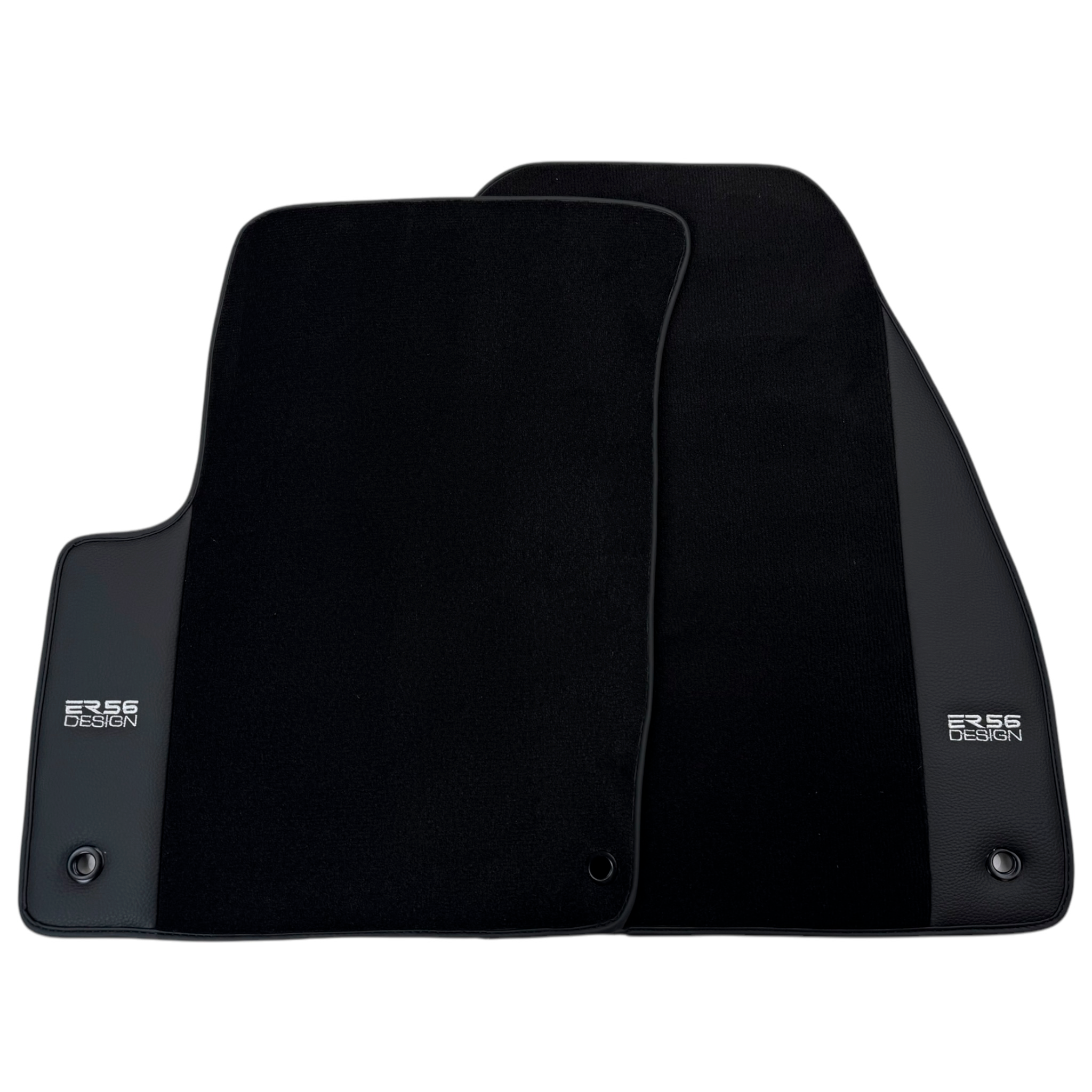 ER56 Design Black Floor Mats for Chevrolet TrailBlazer EXT (2003-2005) with Leather - AutoWin