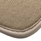 Beige Floor Mats for Chevrolet Corvette C6 (2005-2013) with Beige Trim