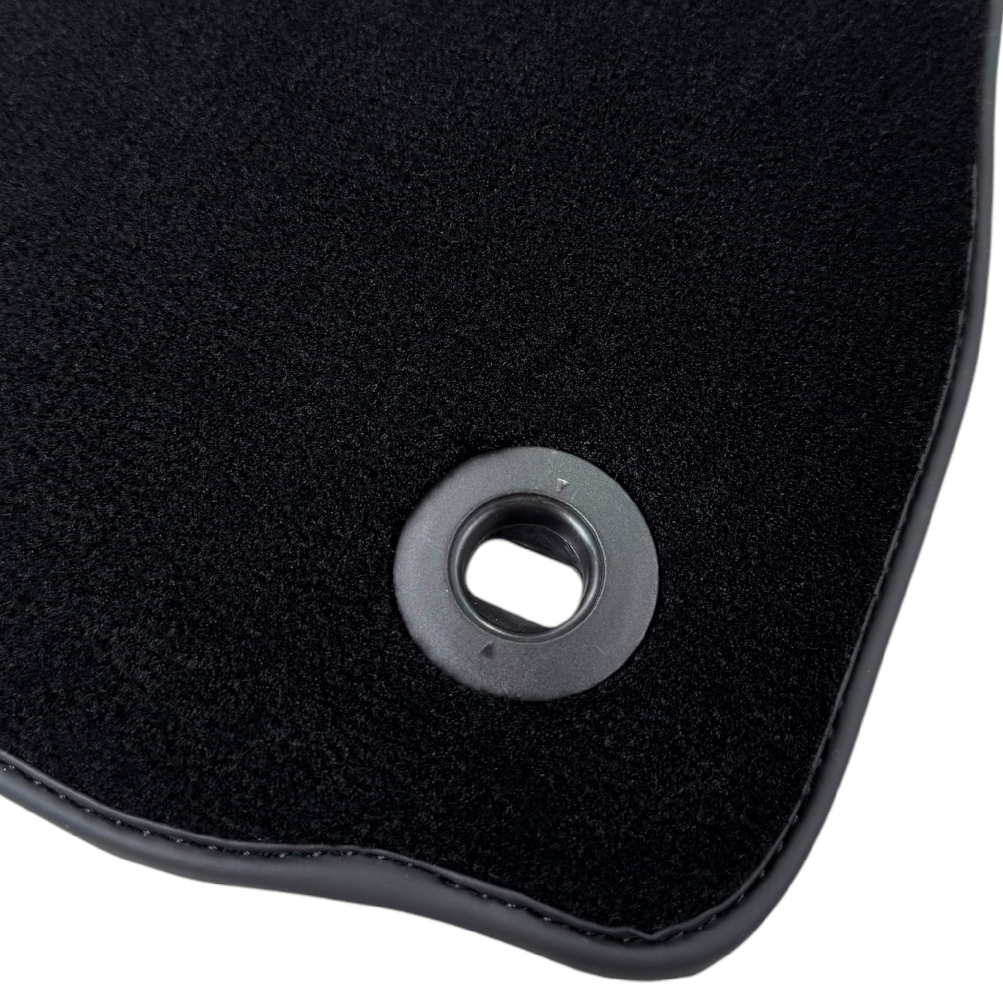 Black Floor Mats for Jaguar S-Type (2002-2008) with Leather - AutoWin