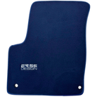 Dark Blue Floor Mats for Jeep Renegade (2014-2018) Distance Fixing Points Co-Driver 18 cm by ER56 Design