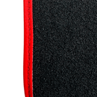 Red Floor Mats for Jeep Renegade (2014-2018) Distance Fixing Points Co-Driver 20 cm by ER56 Design