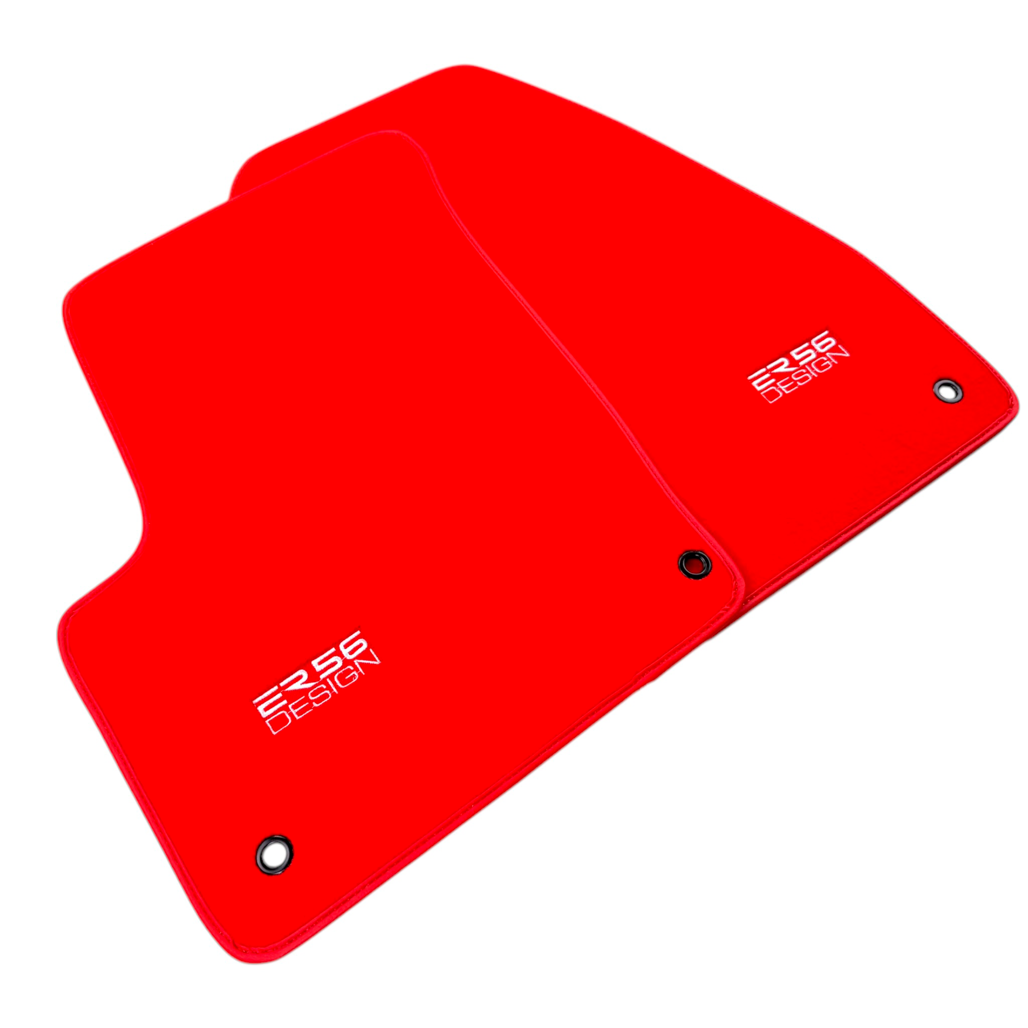 Red Floor Mats for Chevrolet Captiva C100 7-Seater (2006-2011) by ER56 Design - AutoWin