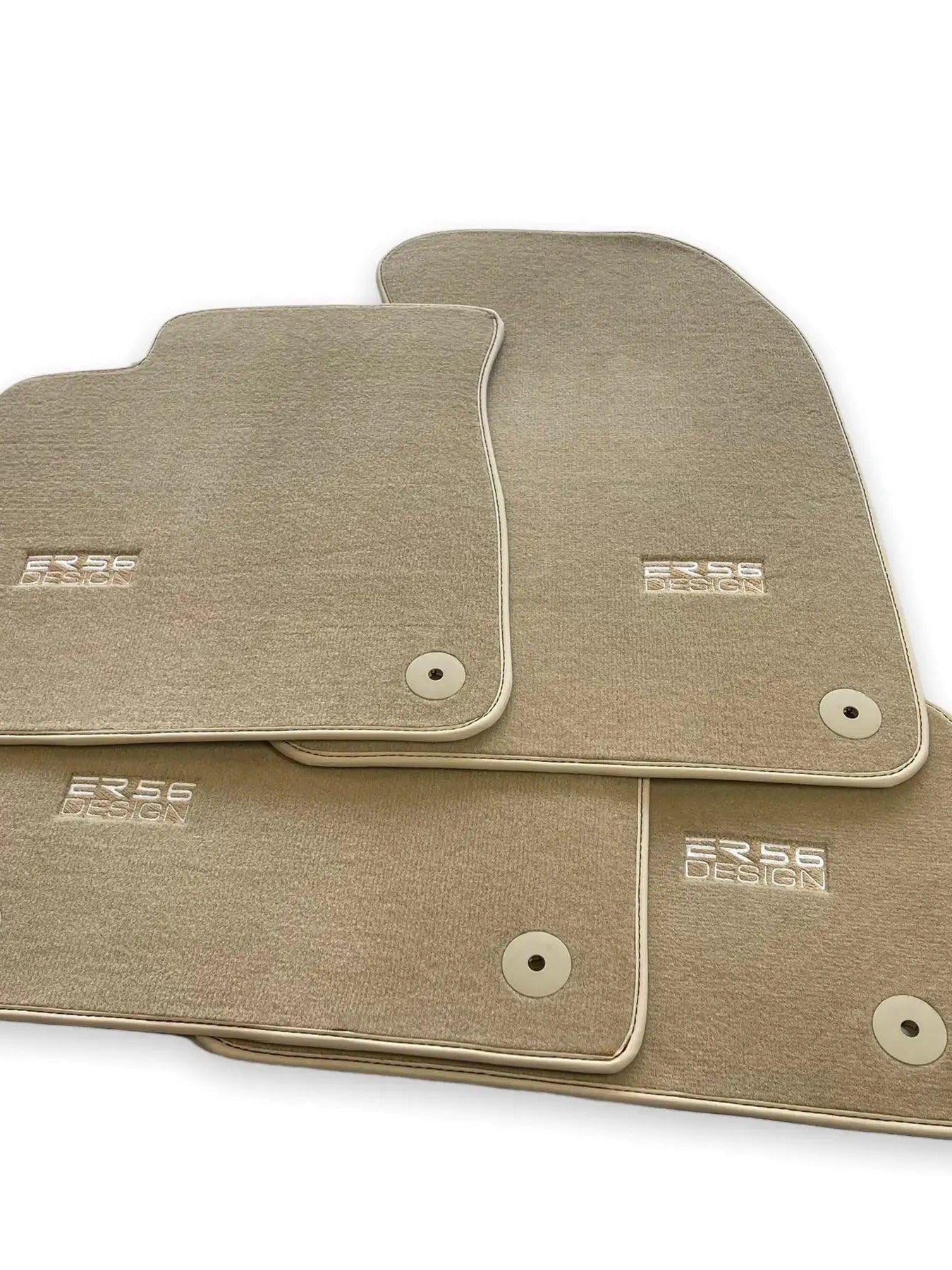 Beige Floor Mats for Audi Q7 4L (2006-2015) | ER56 Design - AutoWin