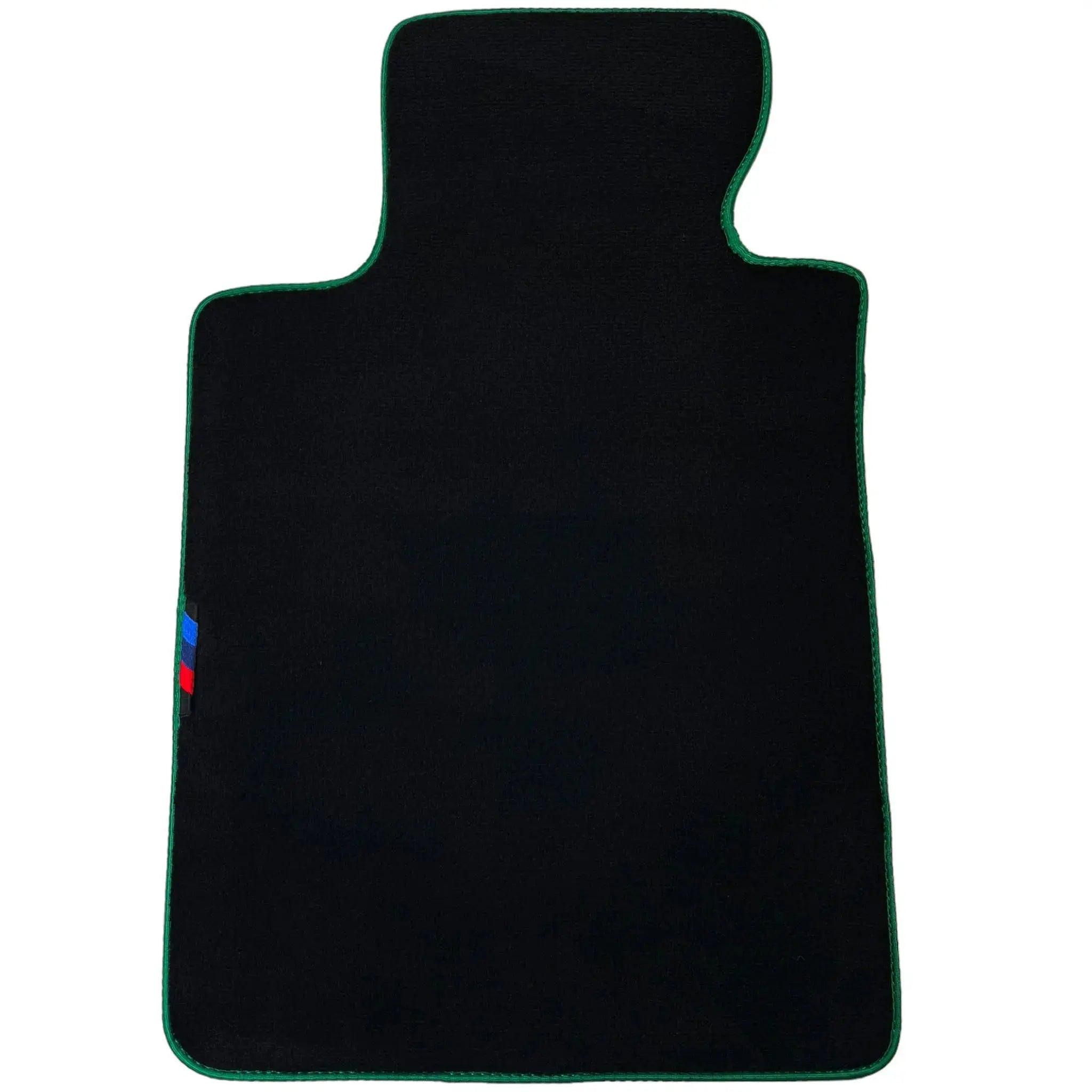 Black Floor Mats For BMW M3 F80 Series | Green Trim AutoWin Brand - AutoWin