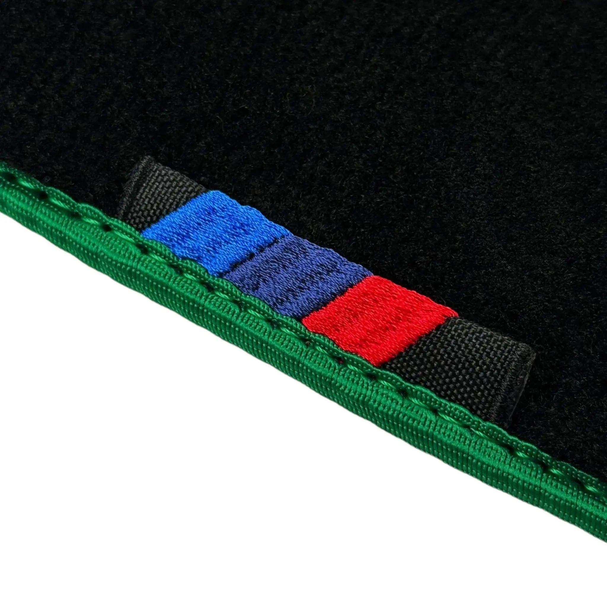 Black Mats For BMW 5 Series G31 Wagon | Green Trim - AutoWin