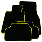 Black Mats For BMW 6 Series F13 2-door Coupe | Yellow Trim - AutoWin