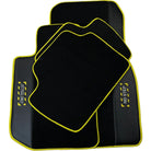 Black Mats For BMW iX1 - U11 SUV | Fighter Jet Edition | Yellow Trim - AutoWin