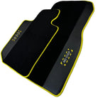 Black Mats For BMW iX1 - U11 SUV | Fighter Jet Edition | Yellow Trim - AutoWin