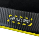 Black Mats For BMW M5 E39 | Fighter Jet Edition | Yellow Trim - AutoWin