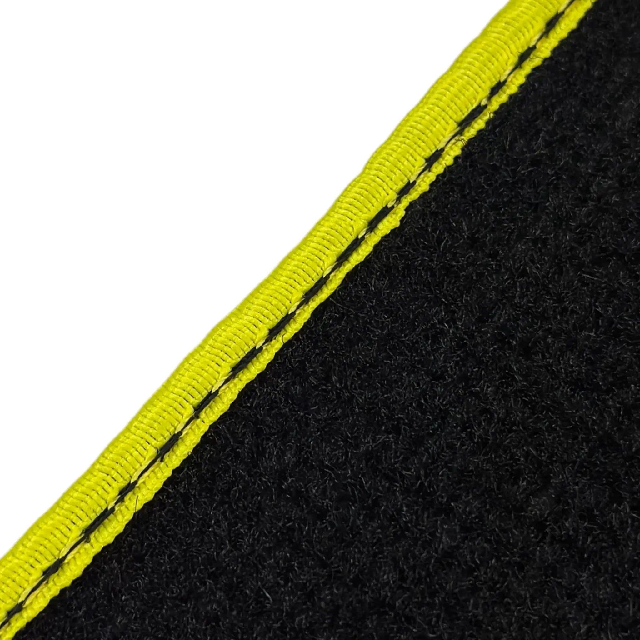 Black Mats For BMW M6 E64 Convertible | Yellow Trim - AutoWin