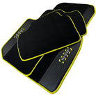 Black Mats For BMW X5M F95 SUV | Fighter Jet Edition | Yellow Trim - AutoWin