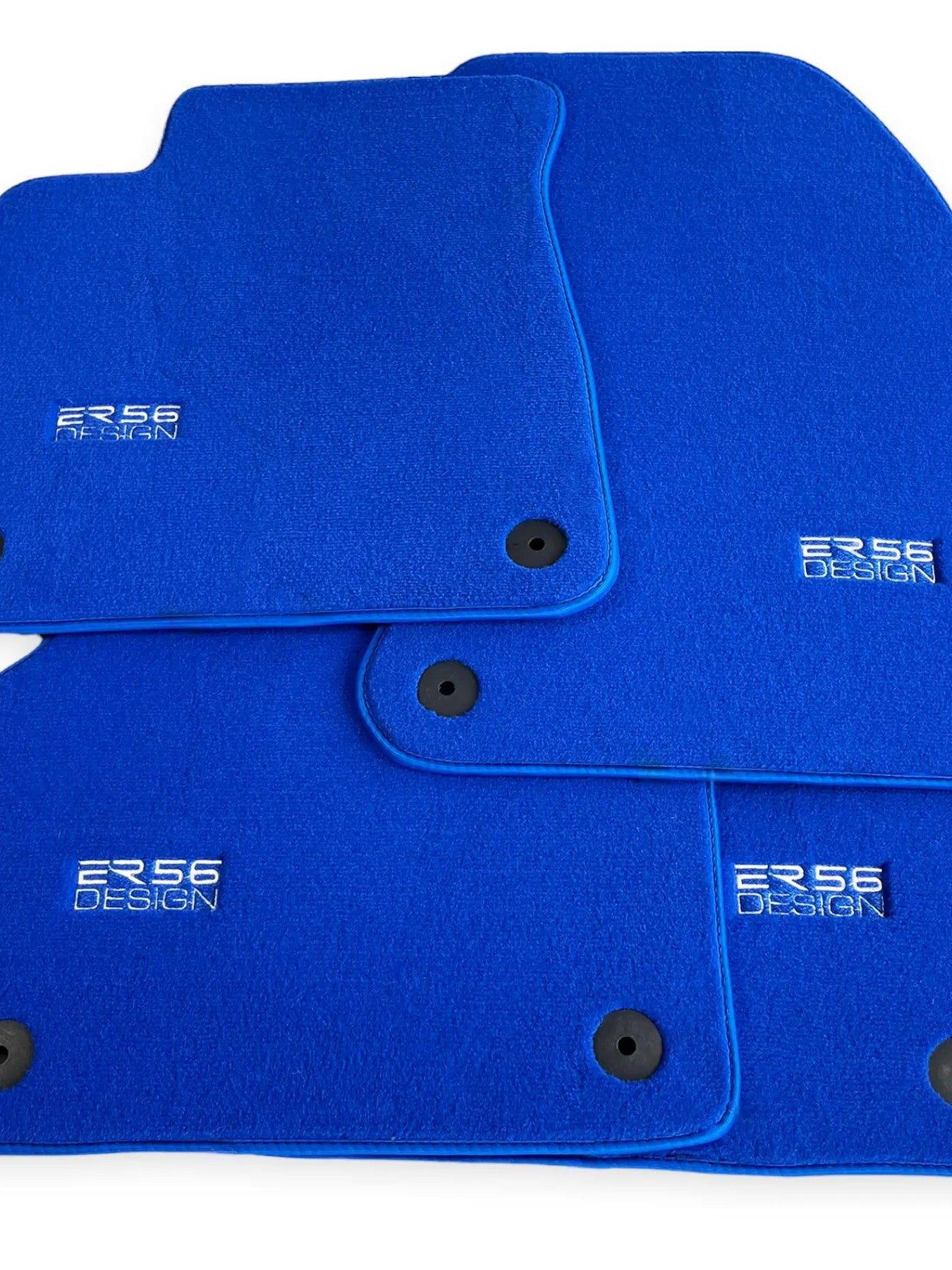 Blue Floor Mats for Audi Q7 4M (2015-2019) | ER56 Design