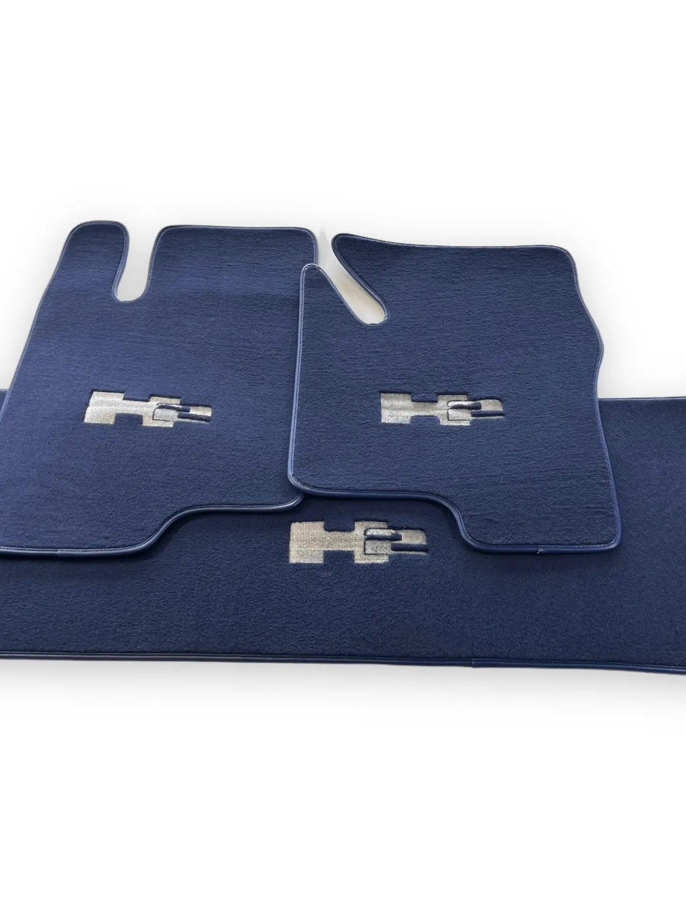 Floor Mats For Hummer H2 2003-2009 Tailored Dark Blue Color Carpets - AutoWin