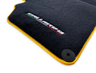 Floor Mats for Lamborghini Gallardo With Yellow Trim