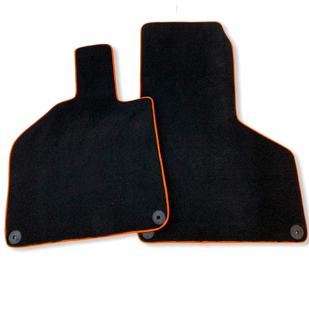 Black Floor Mats for Lamborghini Huracan | Orange Embroidery