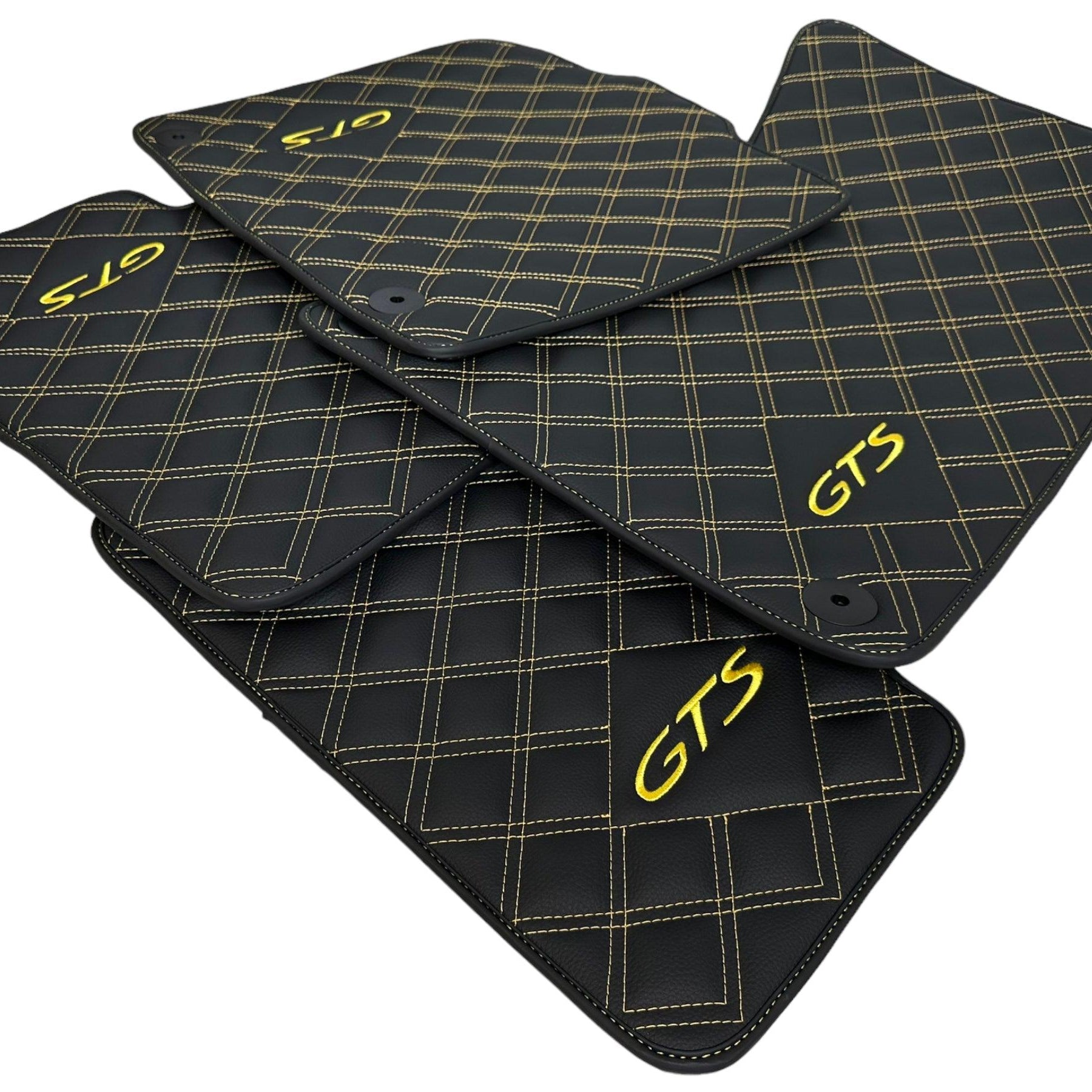 Leather Floor Mats for Porsche Taycan GTS (2019-2023) - AutoWin