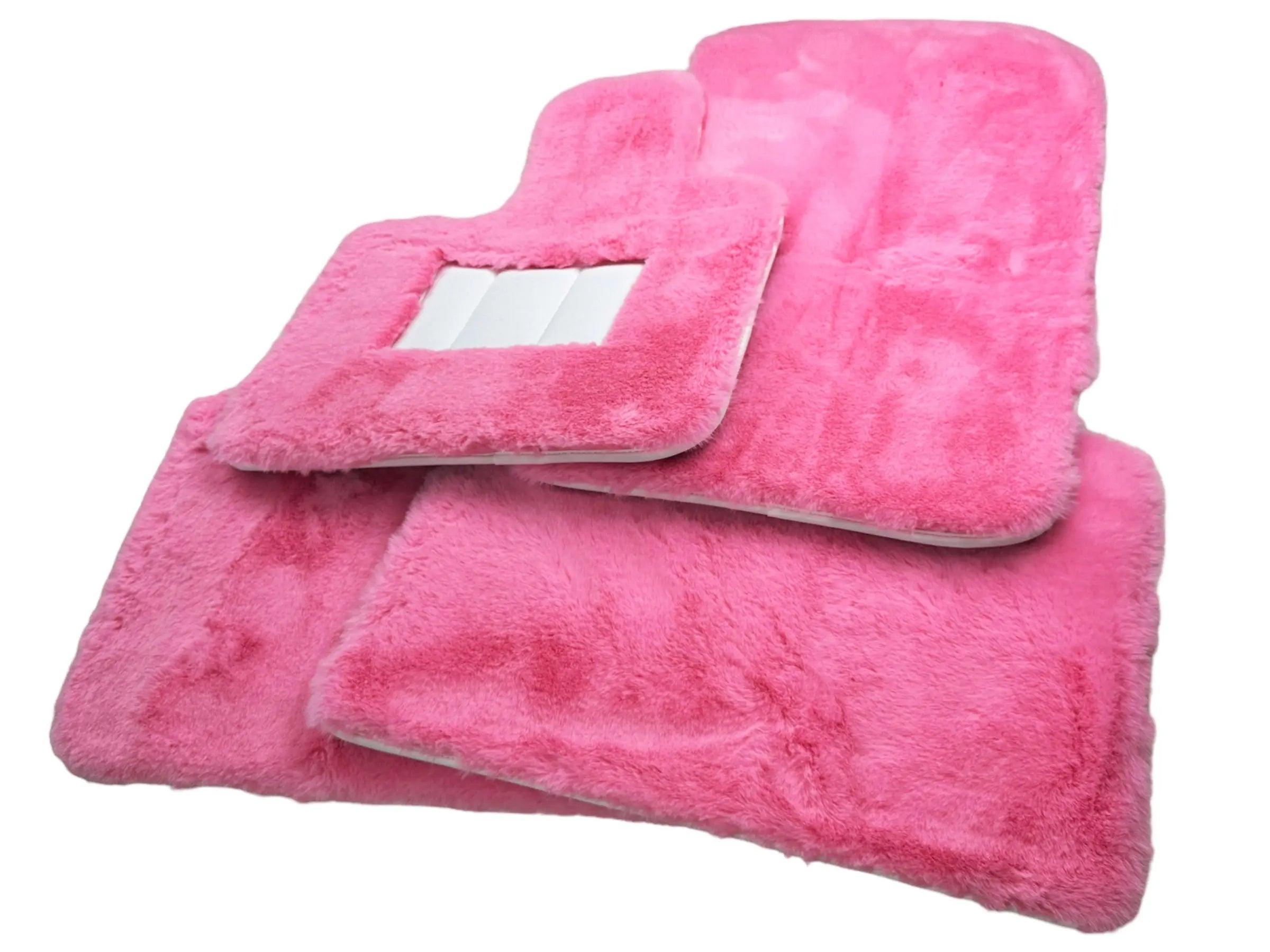 Pink Sheepskin Floor Mats For Rolls Royce Cullinan Rr31 2018-2023 Er56 Design Brand