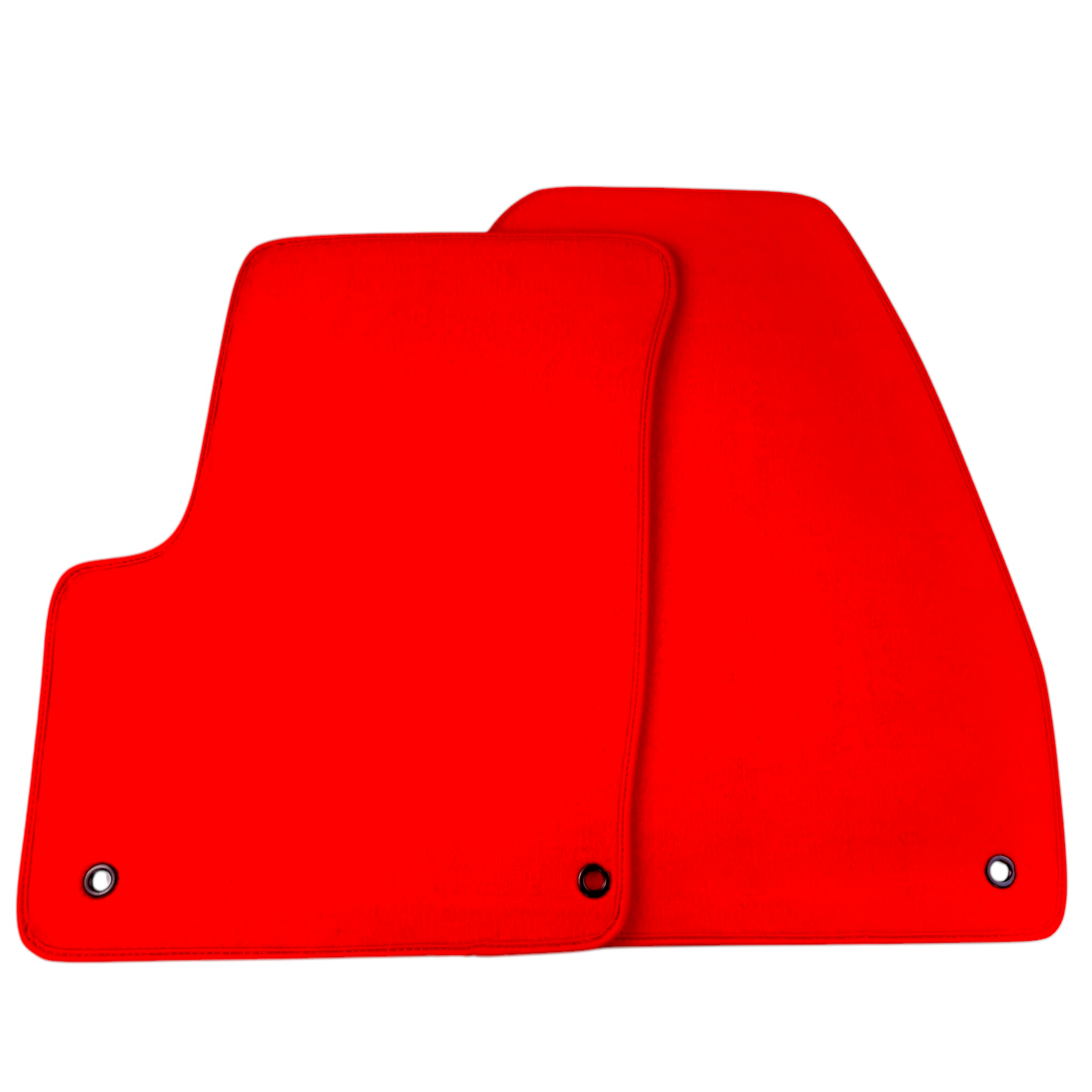 Red Floor Mats for Jeep Renegade Plug-in Hybrid (2020-2024) Co Driver with Fixing System | AutoWin