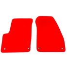 Red Floor Mats for Jeep Renegade (2014-2018) Distance Fixing Points Co-Driver 20 cm | AutoWin