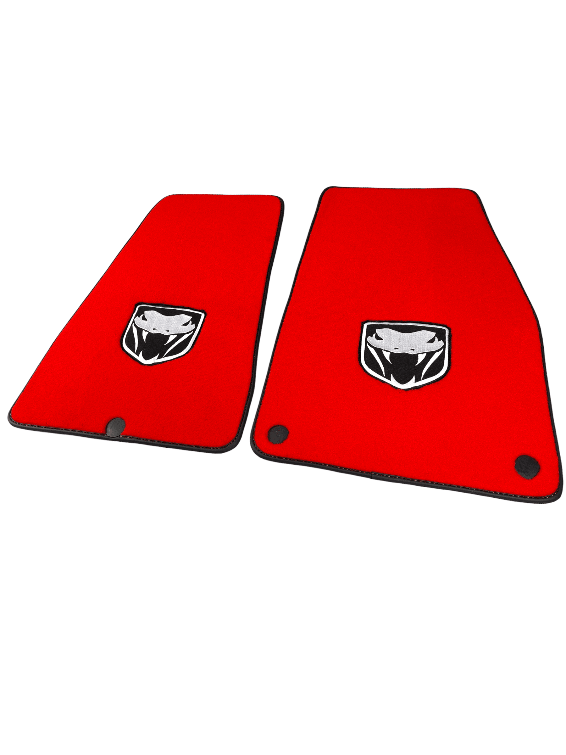 Red Floor Mats For Dodge Viper 20032006 With Emblem Tailored - AutoWin
