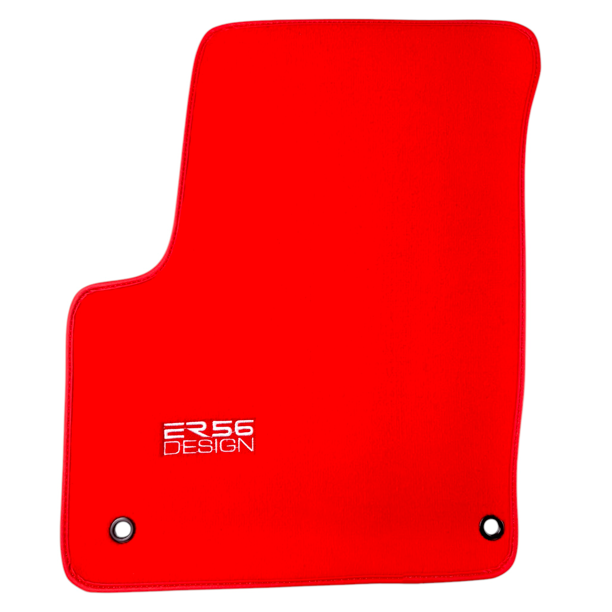 Red Floor Mats for Jeep Wrangler JK (2007-2018) 5 Doors Double Fixation by ER56 Design