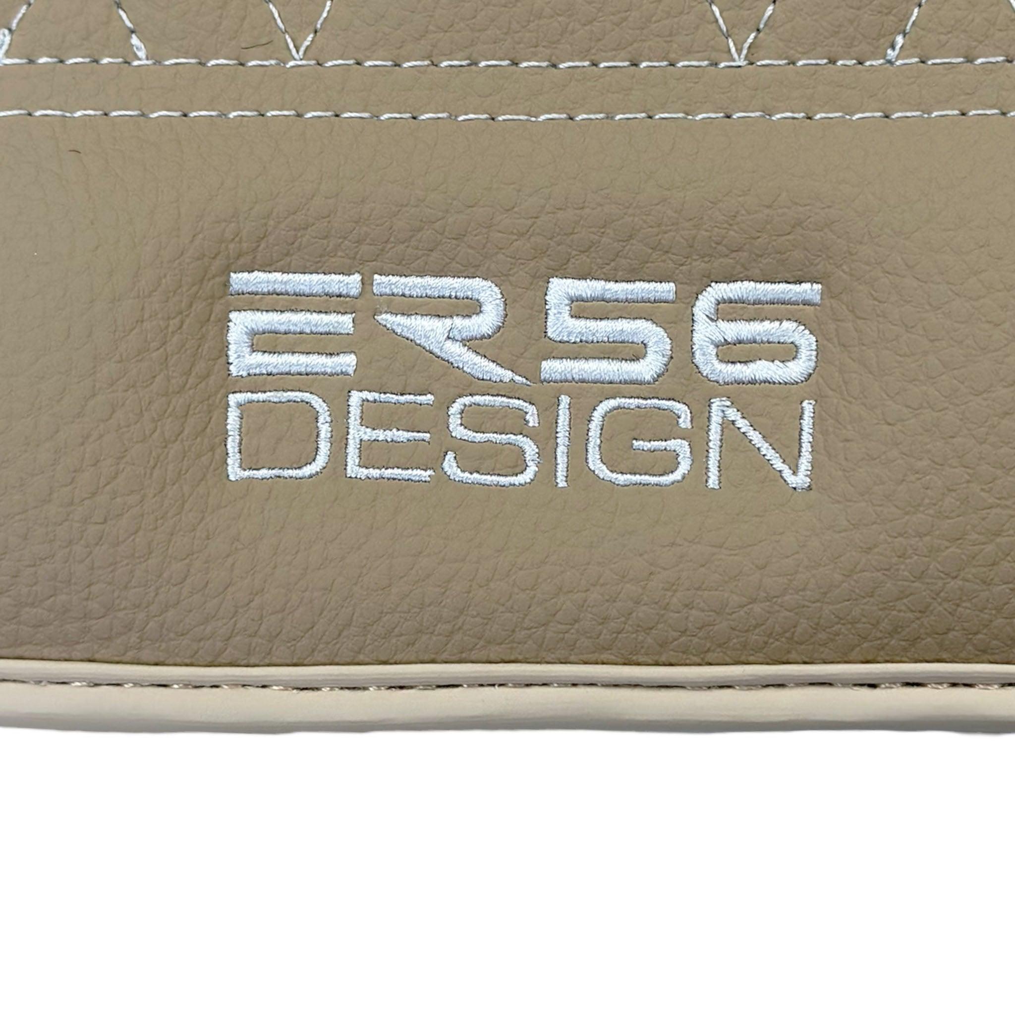 Beige Leather Floor Mats For BMW M5 E60